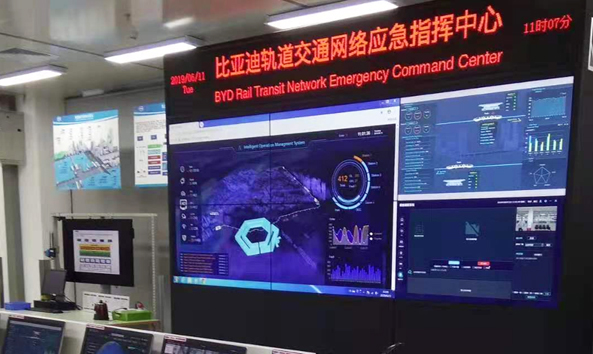 中智德应邀到比亚迪总部研究智慧路灯与云轨应