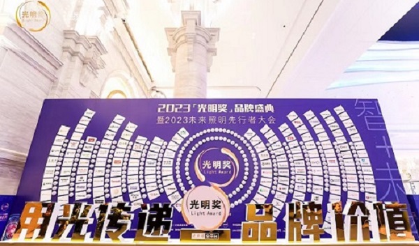 中智德荣获“2023年度户外照明十大品牌”